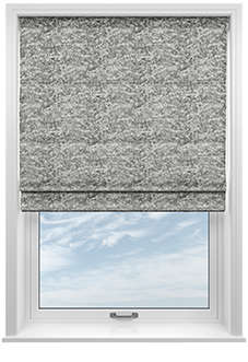 Cyrus Crushed Velvet, Glint - Motorised Roman Blind